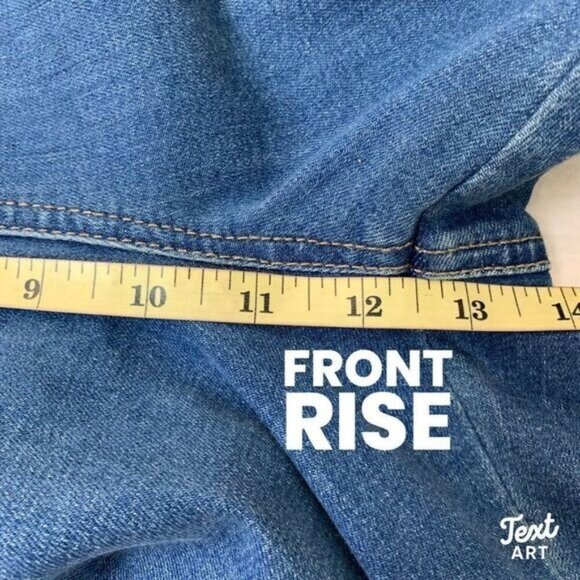 Style & Co Denim Womens Flare Bottom High Rise Jeans Size 16S Short in Blue - Picture 10 of 10